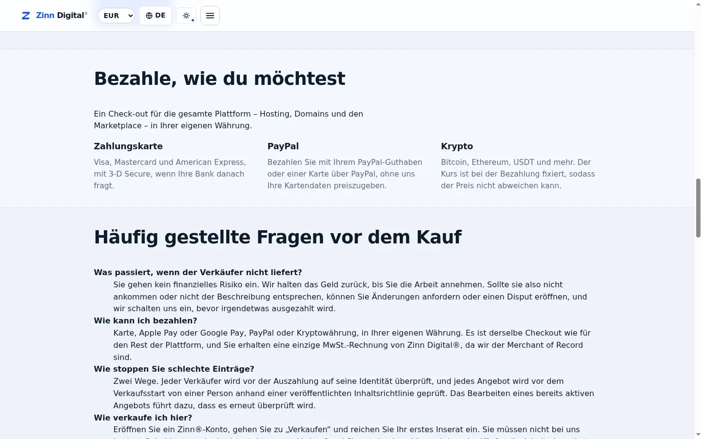 Eine Rechnung von einem britischen Unternehmen