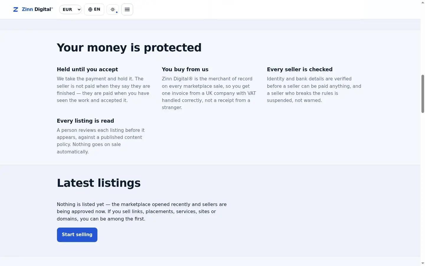 Your payment is held, and never released on a timer
